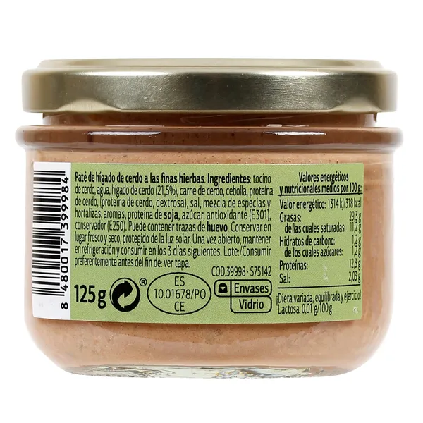 Paté a las finas hierbas Dia Nuestra Alacena 125 g 3