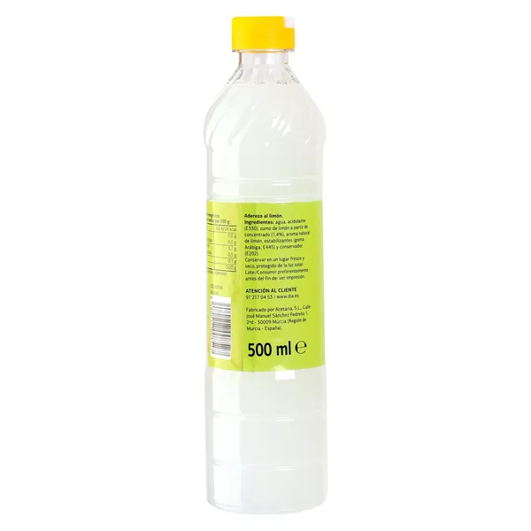 Aderezo de limón Aliña tu Dia 500 ml 4