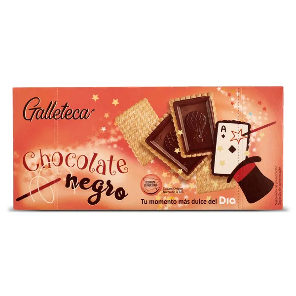 Galletas cubiertas de chocolate negro Galleteca de Dia caja 150 g 2