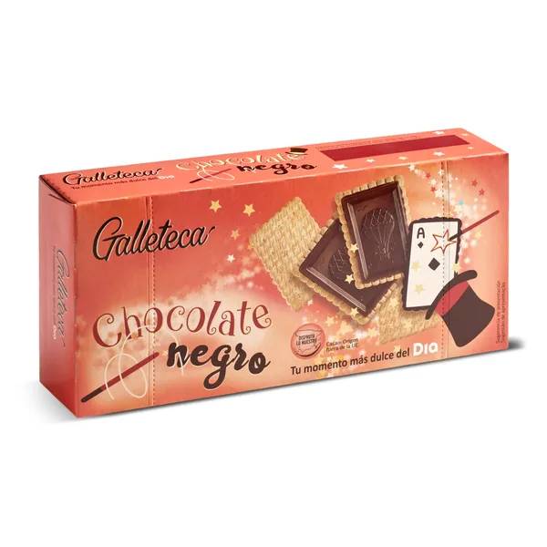 Galletas cubiertas de chocolate negro Galleteca de Dia caja 150 g 3