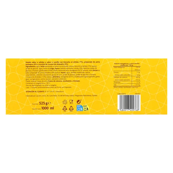 Tarta whisky Dia Temptation 525 g 4