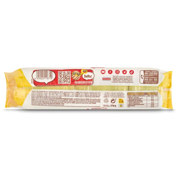 Rosquillas rayadas Donettes bandeja 176 g 2