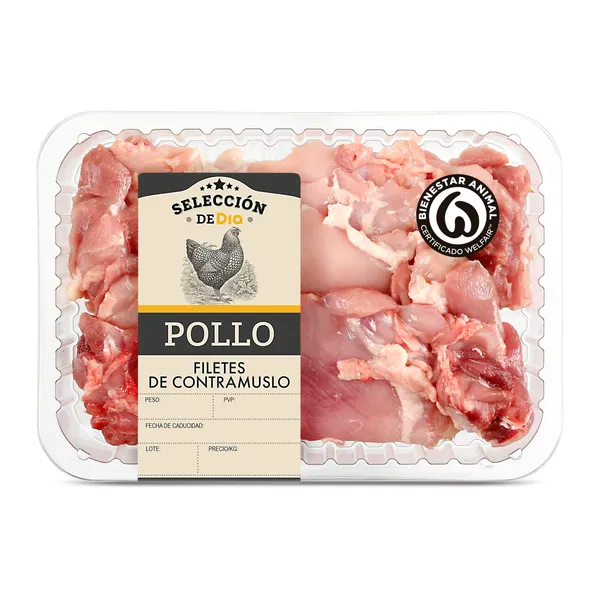Filetes de contramuslo de pollo Selección de Dia bandeja 450 g aprox. 2