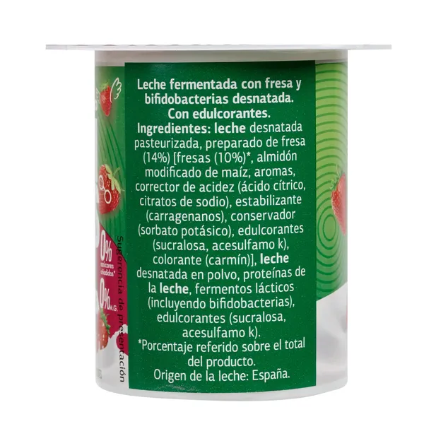 Bífidus con fresa doble 0% Dia 4 x 125 g 5