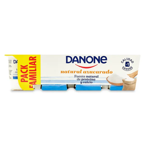 Yogur natural azucarado Danone pack 8 x 120 g 2