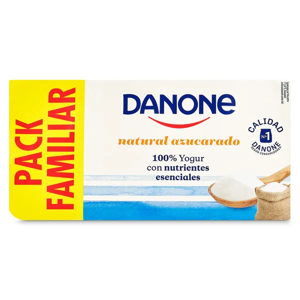 Yogur natural azucarado Danone pack 8 x 120 g 3