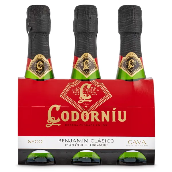 Cava Codorníu botella 3 x 20 cl