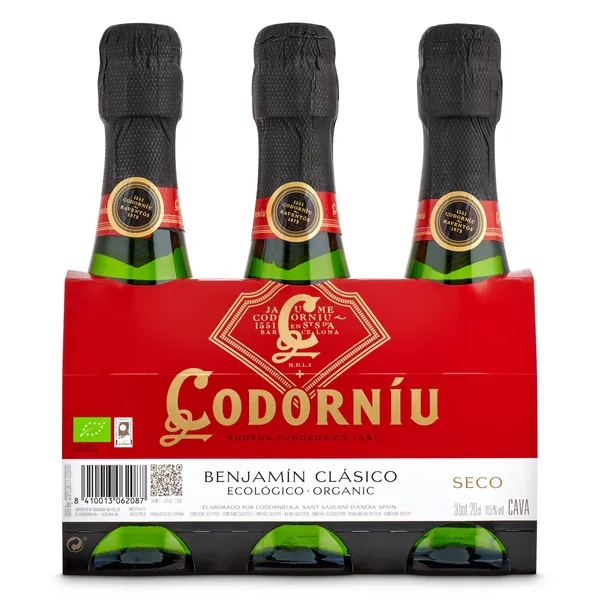 Cava Codorníu botella 3 x 20 cl 2