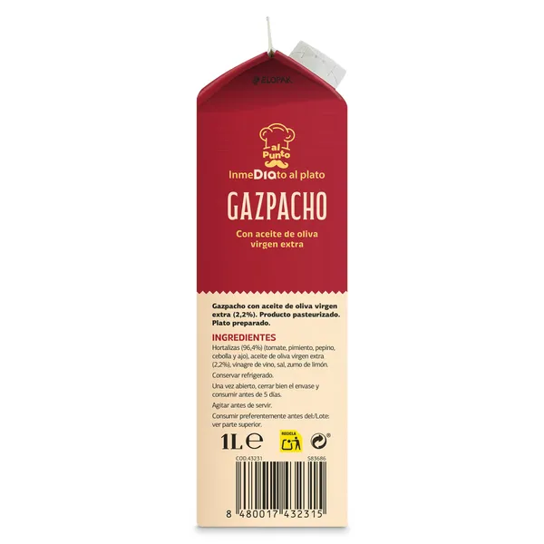 Gazpacho Al Punto Dia 1 L 3