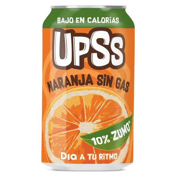 Refresco de naranja sin gas Dia Upss 330 ml 2