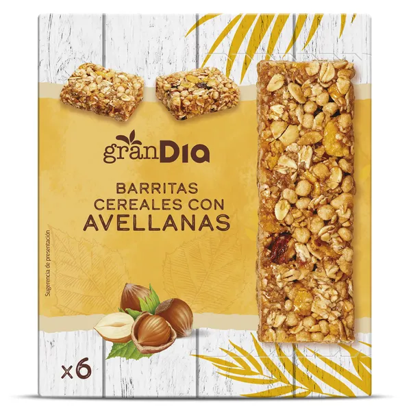 Barritas de cereales con avellanas Gran Dia 150 g 2