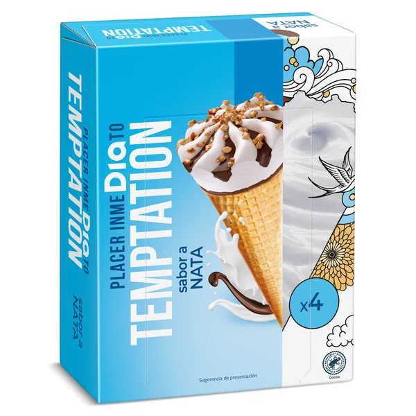 Conos de nata Dia Temptation 4 x 68 g 3
