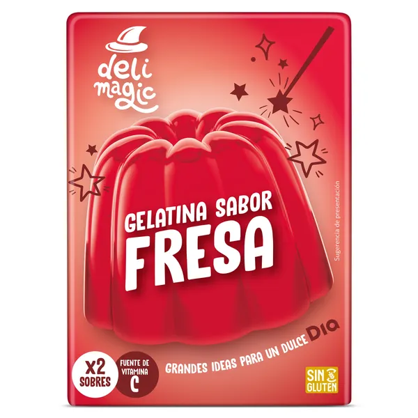 Gelatina sabor fresa Dia Delimagic 170 g 2