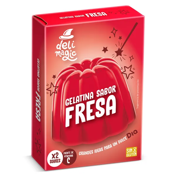 Gelatina sabor fresa Dia Delimagic 170 g 3