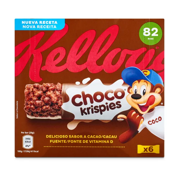 Barritas de cereales chocolateadas Kellogg's Choco Krispies caja 120 g 2