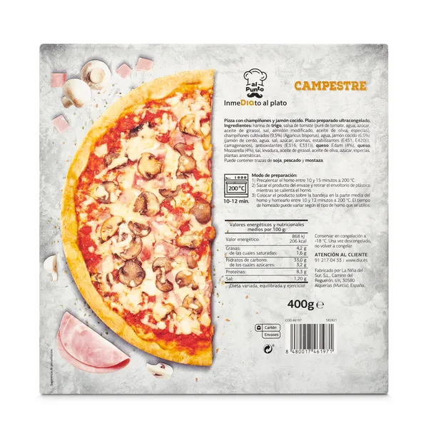Pizza campestre Dia Al Punto 400 g 4