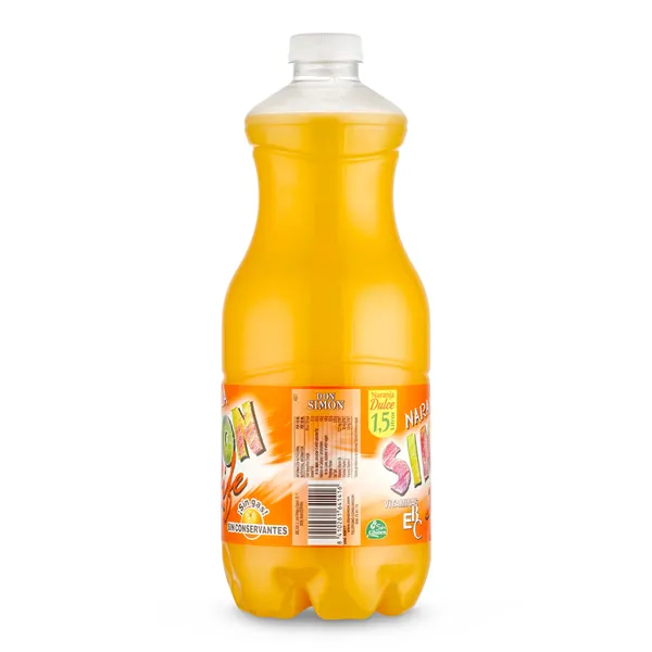 Bebida de zumo de naranja Simon Life botella 1.5 L 3