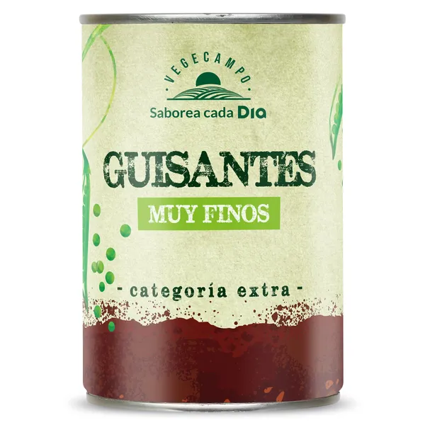 Guisantes muy finos Dia Vegecampo 250 g 2
