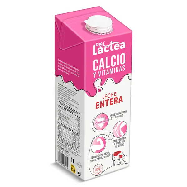 Leche entera calcio Dia Láctea brik 1 l