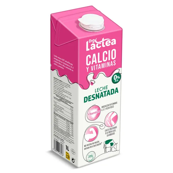 Leche desnatada calcio Dia Láctea 1 L 3