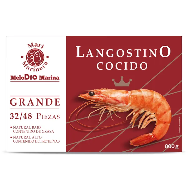Langostino cocido grande 32/48 piezas Dia Mari Marinera 800 g 4