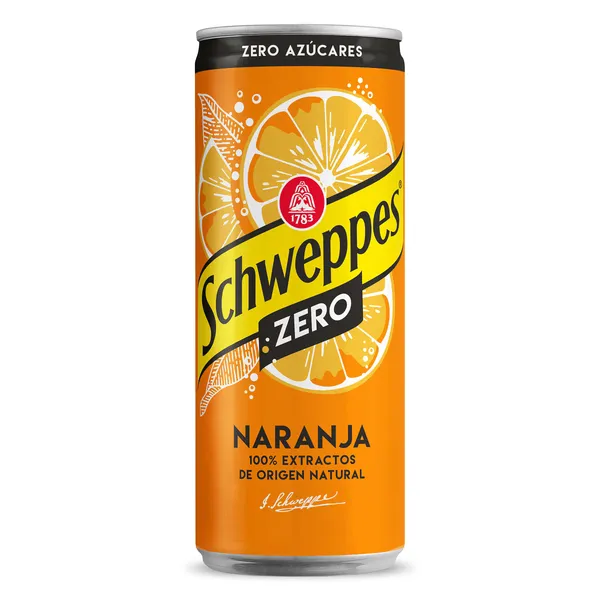 Schweppes de naranja zero 330 ml 2