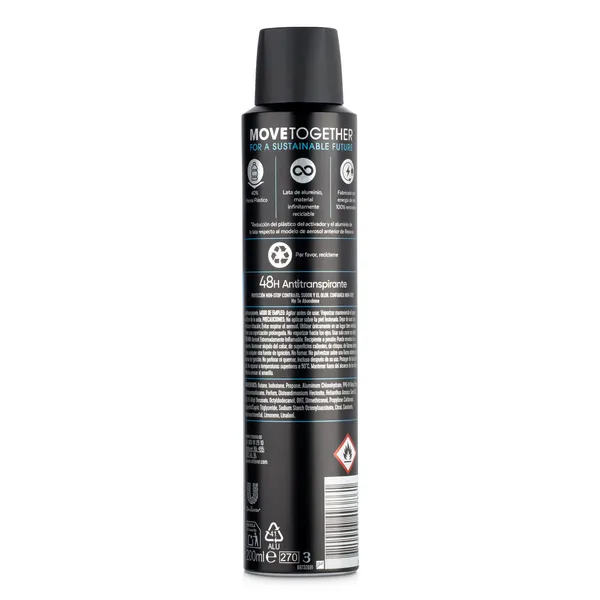 Desodorante cobalt blue Rexona spray 200 ml 2