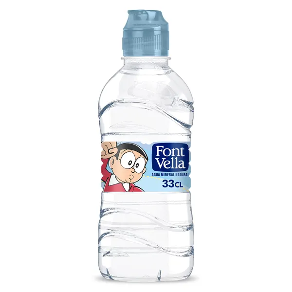 Agua mineral tapón infantil Font Vella 330 ml 2
