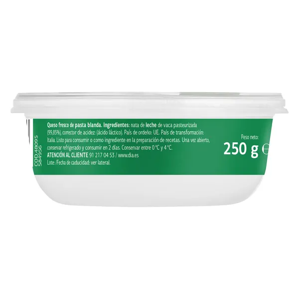 Queso mascarpone Dia Selección Mundial 250 g 4