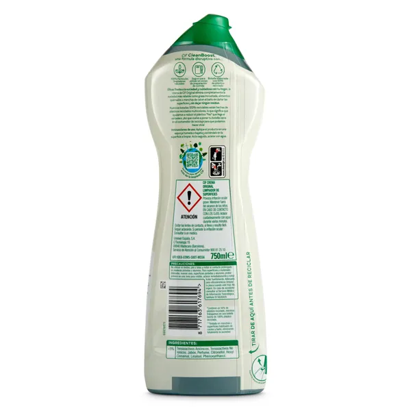 Limpiador baño en crema blanco Cif 750 ml 4