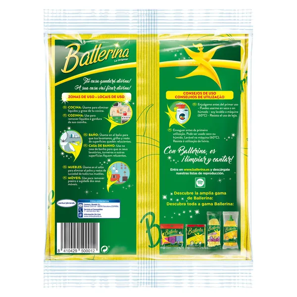 Bayeta Ballerina 4 unidades 3