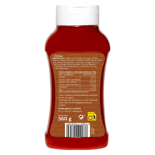 Ketchup Dia Salseo bote 560 g 2