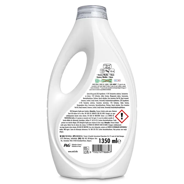 Detergente líquido Ariel botella 25 + 5 L 3