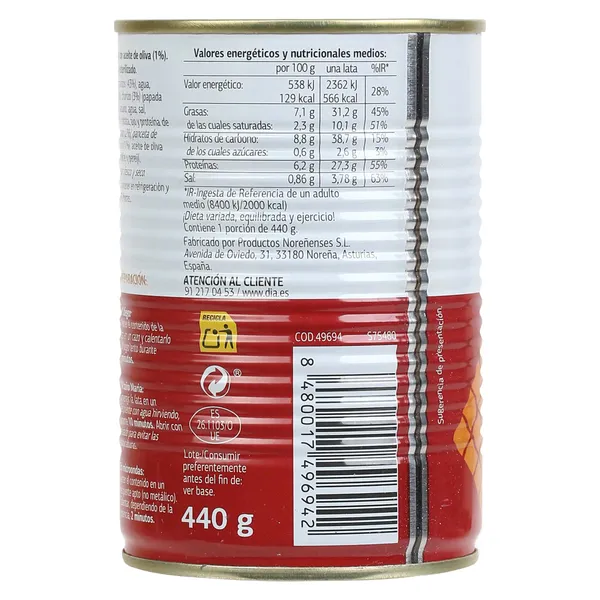 Cocido madrileño Dia Al Punto 440 g 2