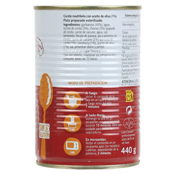 Cocido madrileño Dia Al Punto 440 g 3