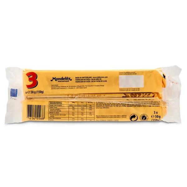Chocolate con leche suizo con miel y almendras Toblerone 3 x 50 g 4