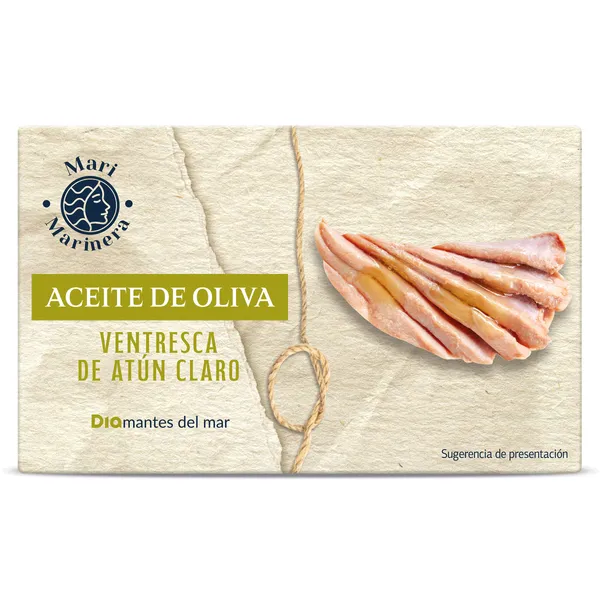 Ventresca de atún claro en aceite de oliva Dia Mari Marinera lata 78 g 2