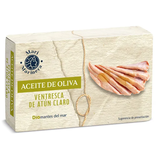 Ventresca de atún claro en aceite de oliva Dia Mari Marinera lata 78 g