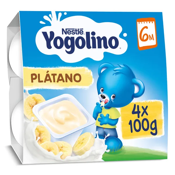 Postre lácteo de plátano Nestlé Yogolino 4 x 100 g 3