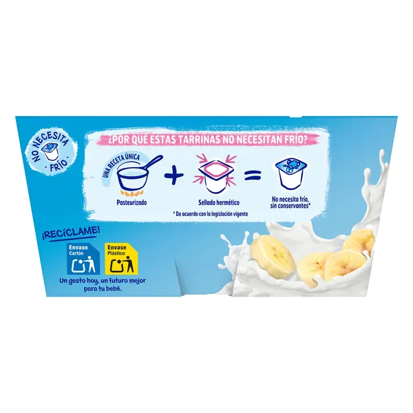 Postre lácteo de plátano Nestlé Yogolino 4 x 100 g 4