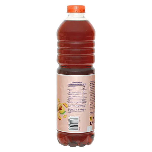 Refresco de té al melocotón zero Upss Dia botella 1.5 L 2
