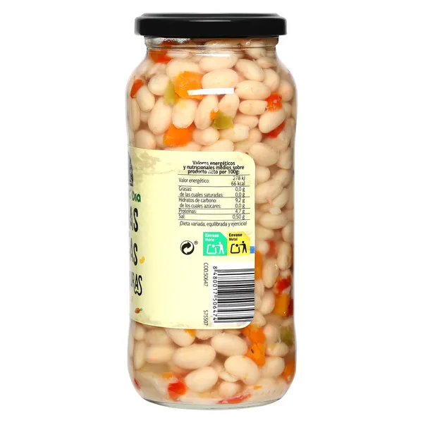 Alubias blancas con verduras Dia Vegecampo 400 g 2