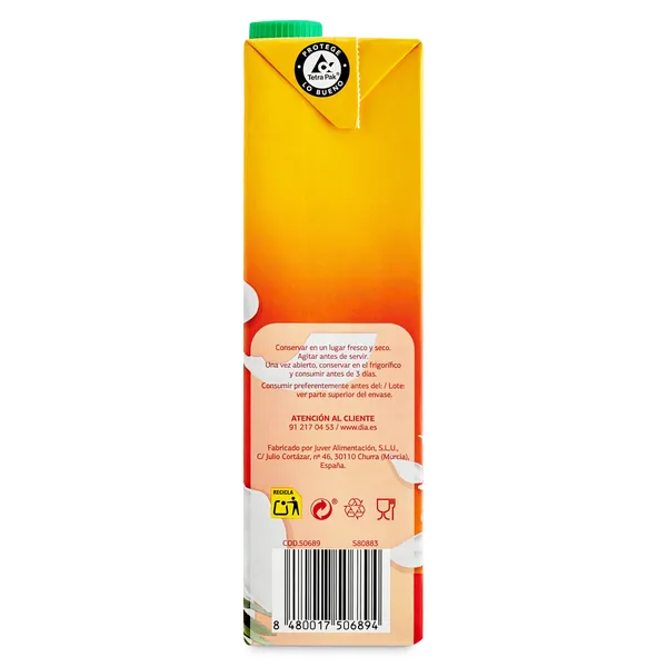 Bebida de zumo de frutas con Leche tropical Saborfera de Dia brik 1 L 4
