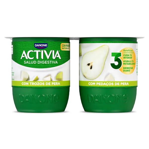 Bífidus con pera Activia pack 4 x 120 g 3