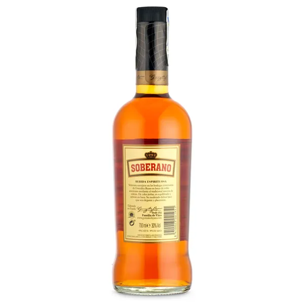 Brandy de Jerez Soberano botella 70 cl 2