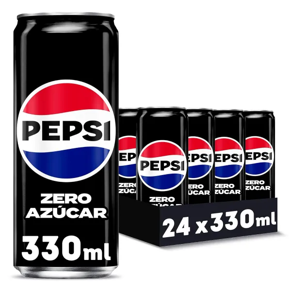 Refresco de cola zero azúcar Pepsi pack 24 x 33 cl