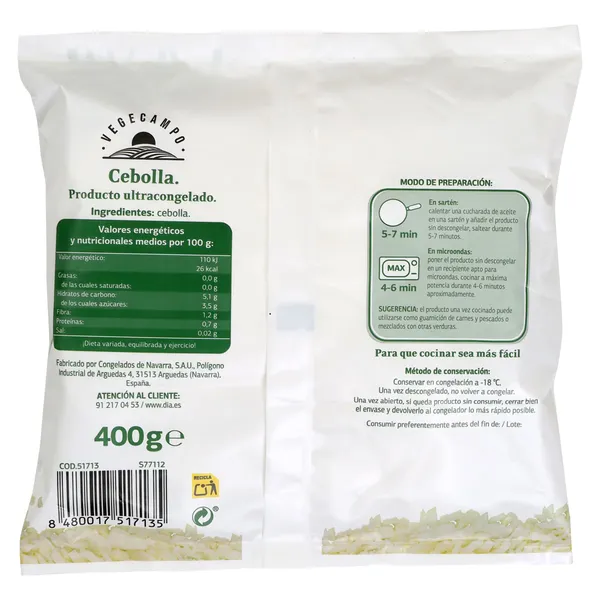Cebolla troceada Dia Vegecampo 400 g 3