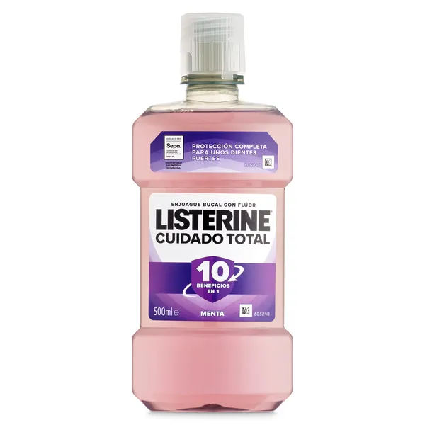 Enjuague bucal cuidado total Listerine 500 ml 2