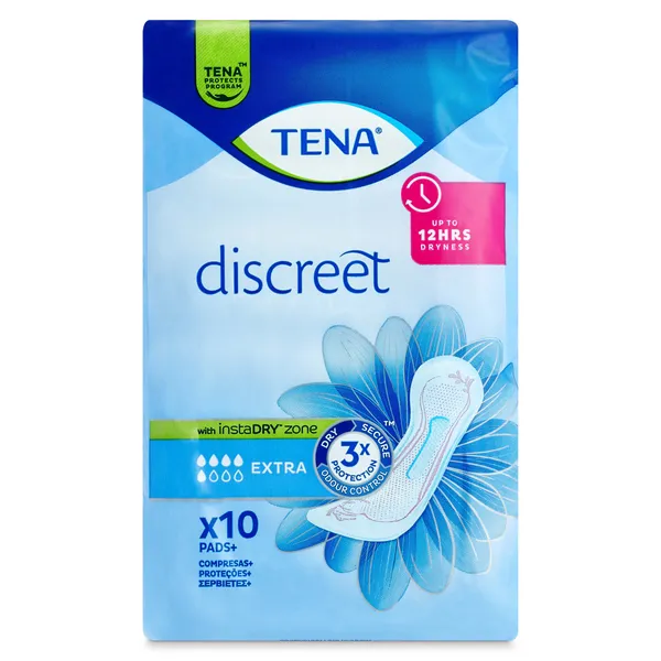 Compresas de incontinencia extra Tena bolsa 10 unidades 2