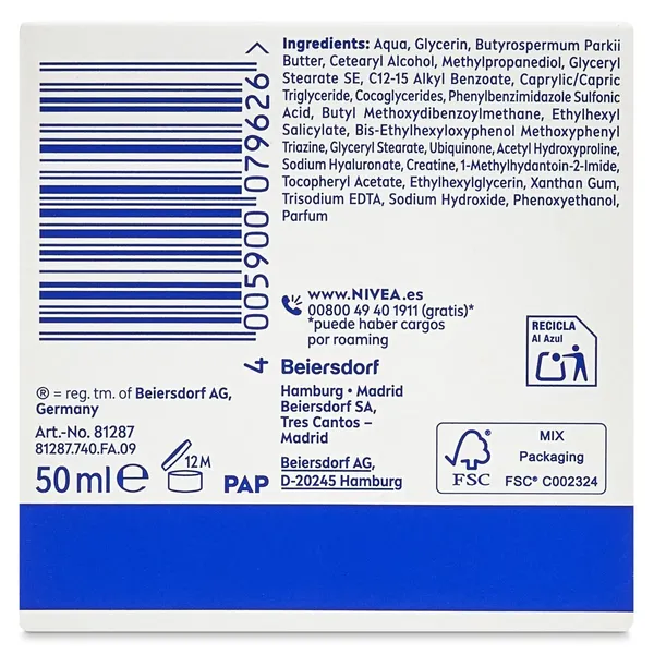 Crema de día antiarrugas spf 15 Nivea frasco 50 ml 3